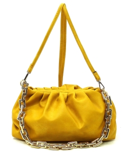 Fashion Chain Crossbody Bag Satchel LHU419 YELLOW